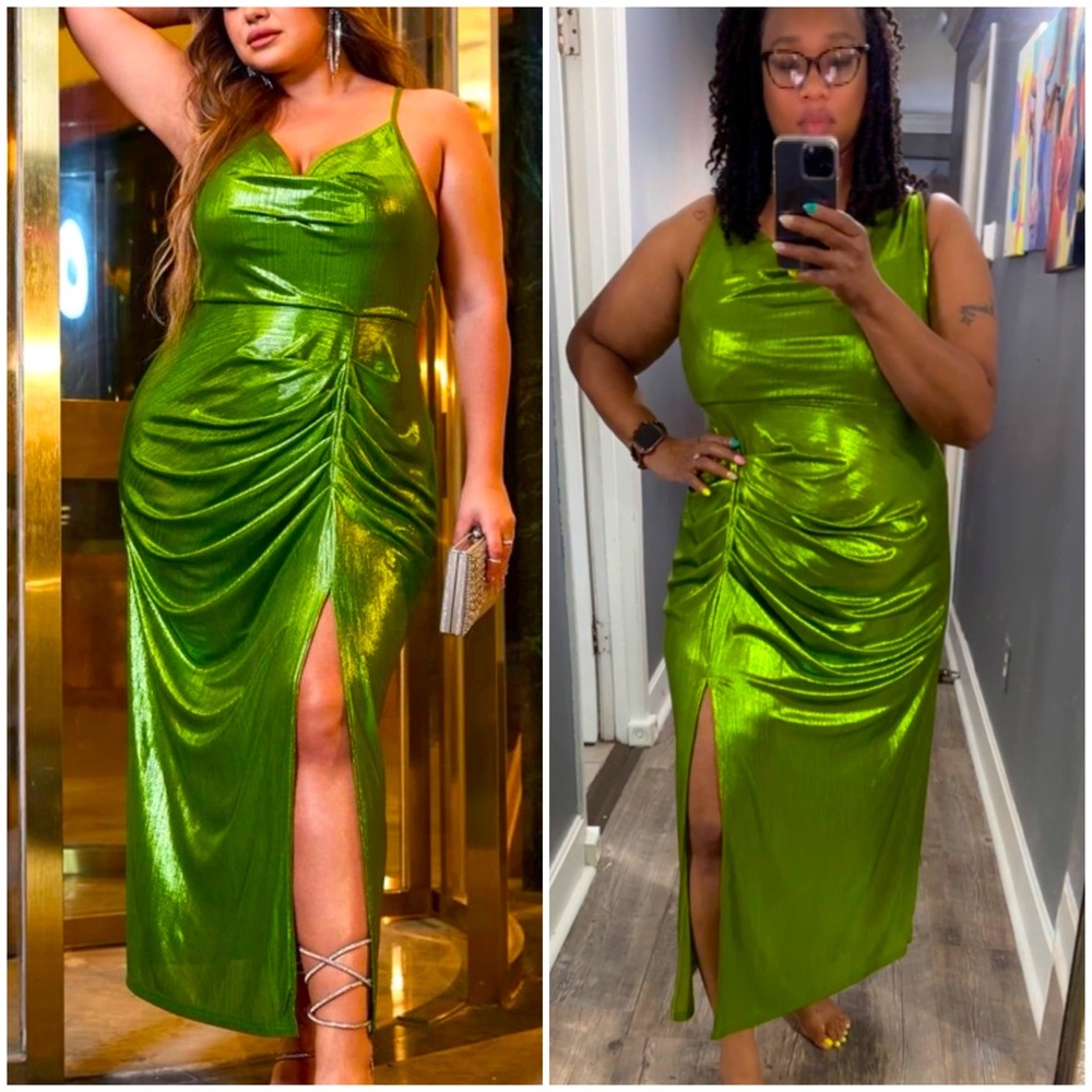 Shimmer Green Dress